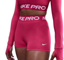 Женские теннисные шорты Nike Pro 365 3in - rush pink/white