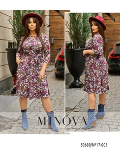 Платье 17-003-Серый Minova