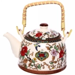 Чайник заварочный керамический 400 мл с ситом «Китайские узоры» Птицы