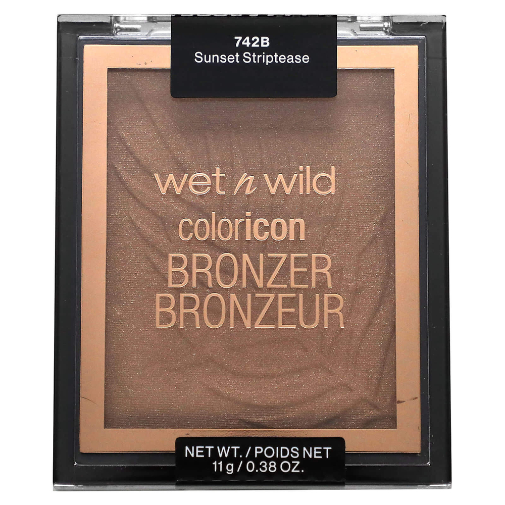 wet n wild, Color Icon, бронзер, оттенок Sunset Striptease 742B, 11 г (0,38 унции)
