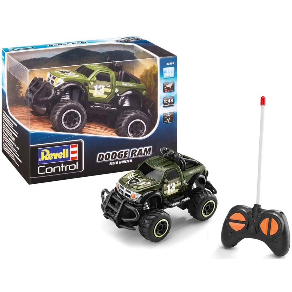 Радиоуправляемый внедорожник Revell Control Dodge RAM Field Hunter 23491 1:43 27 МГц — фото 1