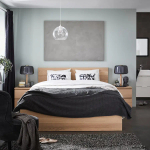 Кровать - IKEA MALM, 200х160 см, матрас жесткий, под беленый дуб, МАЛЬМ ИКЕА