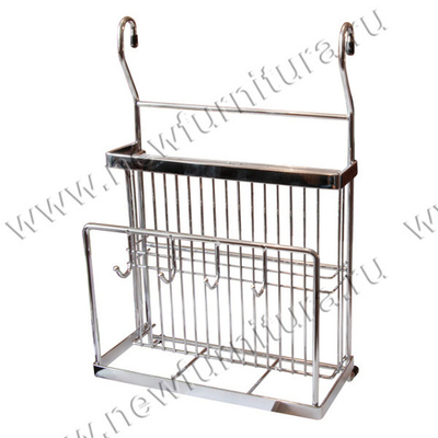 Рейлинг подставка CWJ302B (K 302B) для ножей и раздел. досок 250*160*390мм (6985)