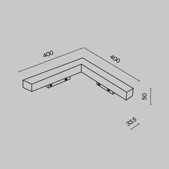 Трековый светильник Базис угловой / Basis Angle Gravity 4000K 24Вт 120° Technical tr078-2-24w4k-b