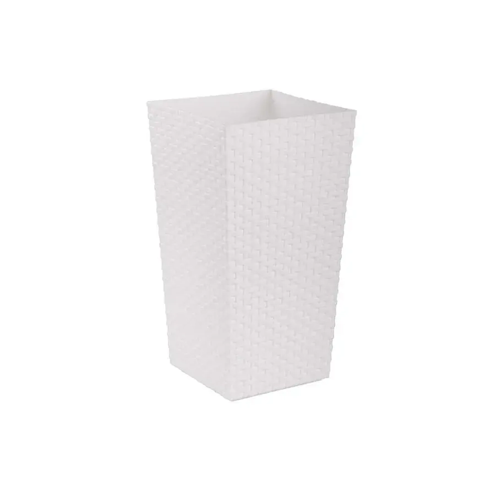 Кашпо напольное Ротанг (220х410мм) (белый) (комплект 7 шт)