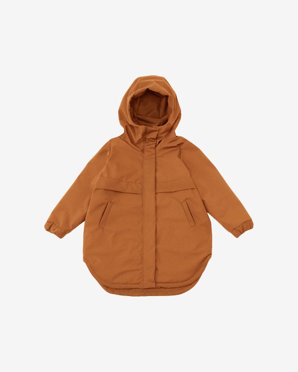 Парка Утепленная женская горчично-терракотовая - фото 1