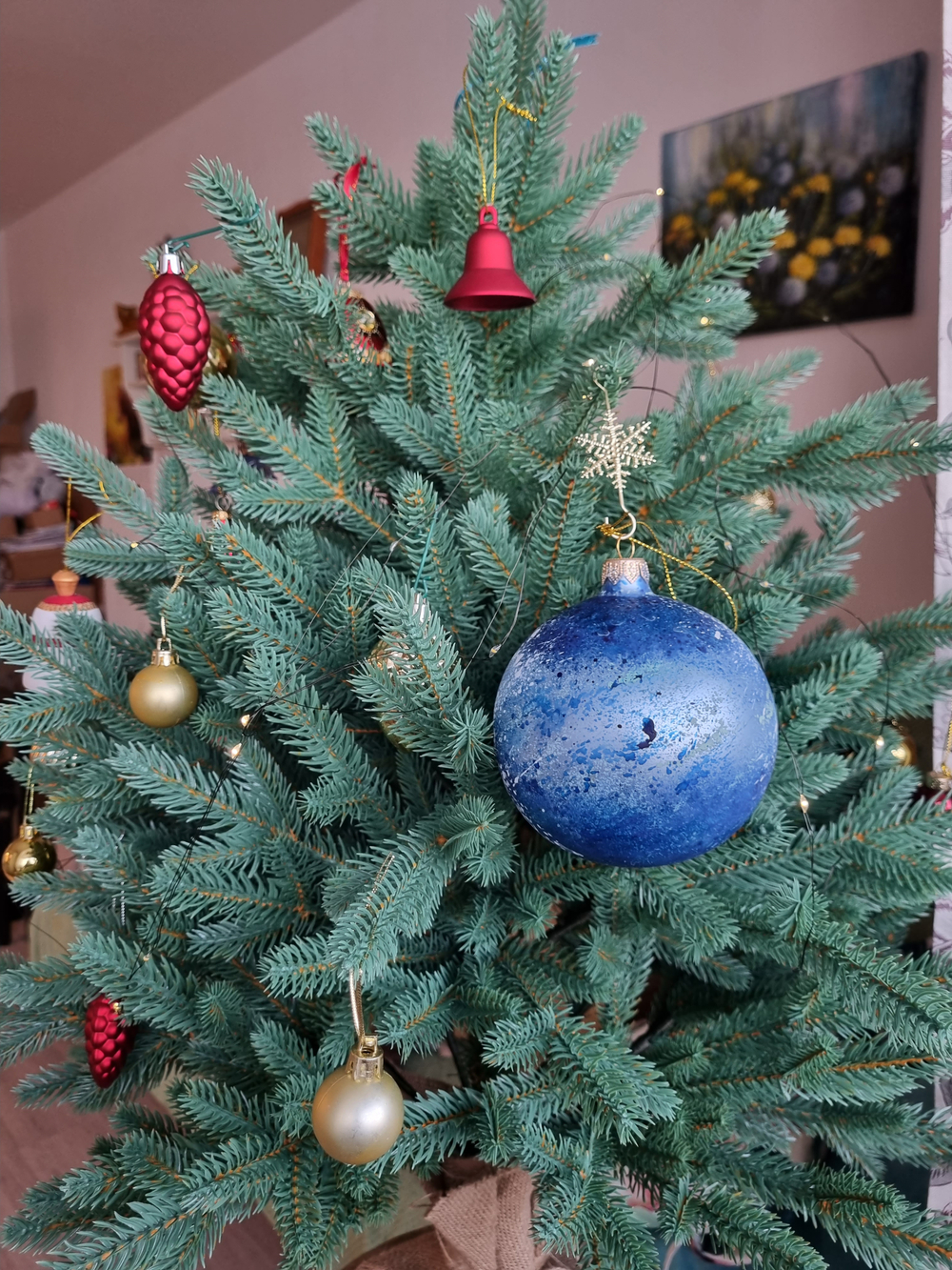 Шар стеклянный "Исакиевский собор",  ручная роспись