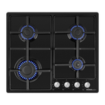 Газовая варочная панель HOMSair HGE643BK фото 