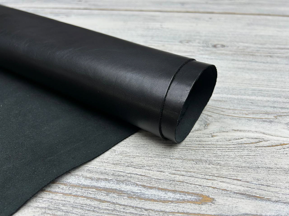 Кожа для сумок Жаброн цв. Черный / Jabron Light Nero, толщ. 1,3-1,5 мм