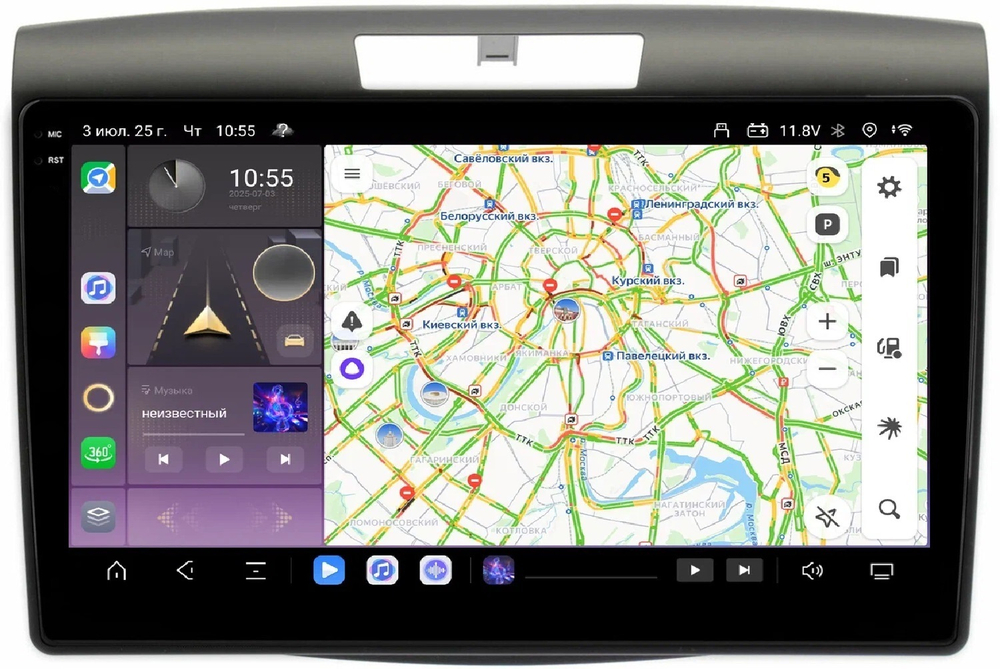 Магнитола для Honda CR-V 4 2012-2016 - Carmedia SF-9641 QLed+2K, Android 13, TS20, CarPlay, 4G SIM-слот