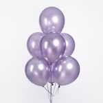 Шар (12''/30 см), Ретро, Нежная сирень, хром, 50 шт.