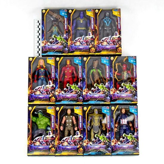 Супер герои Мстители 11 видов 10см