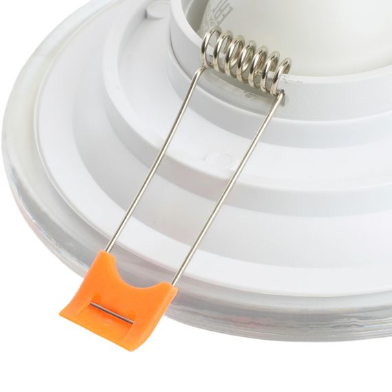 Светильник встраиваемый Feron DL8270 потолочный MR16 G5.3 прозрачный, белый 51151