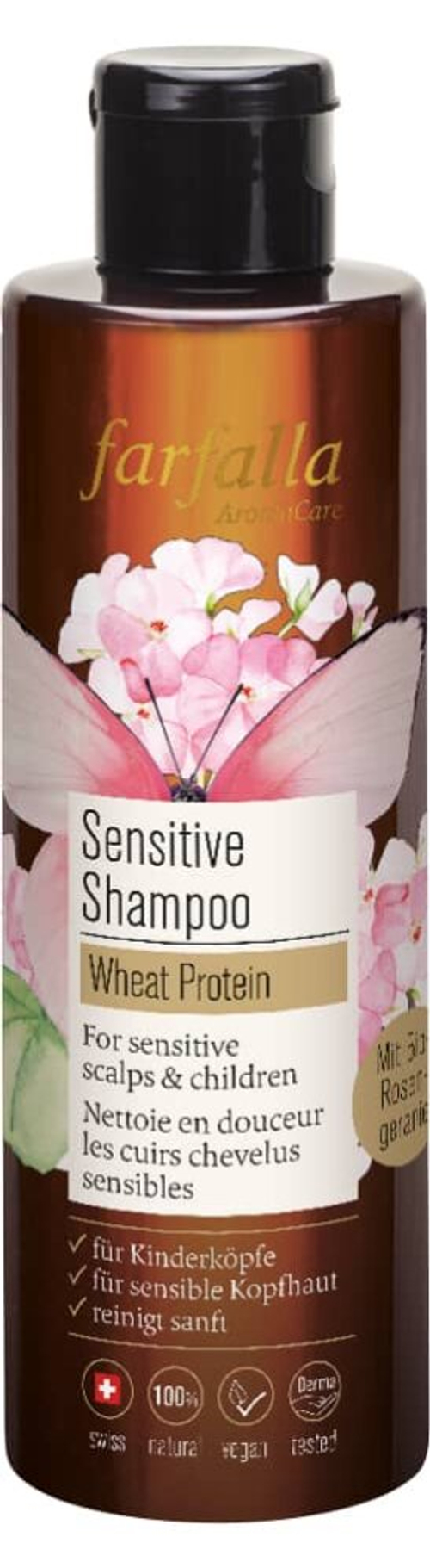 Шампунь Farfalla Sensitive с пшеничным протеином, 200 мл