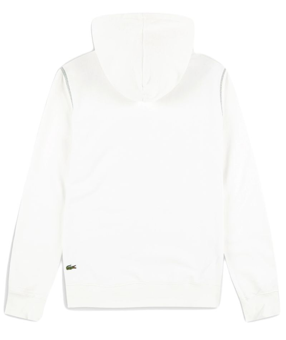 Мужская теннисная кофта Lacoste SPORT Roland Garros Edition Hoodie - white