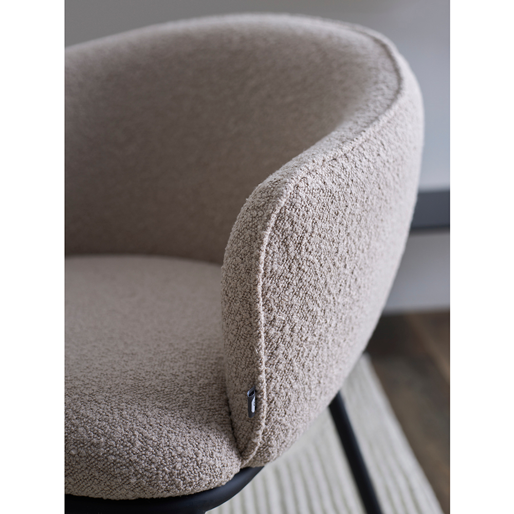 Стул Bergenson Bjorn Paal, букле, бежевый