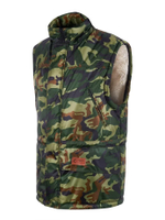 Куртка-жилет на меху из овечьей шерсти с отстегивающимися рукавами и капюшоном