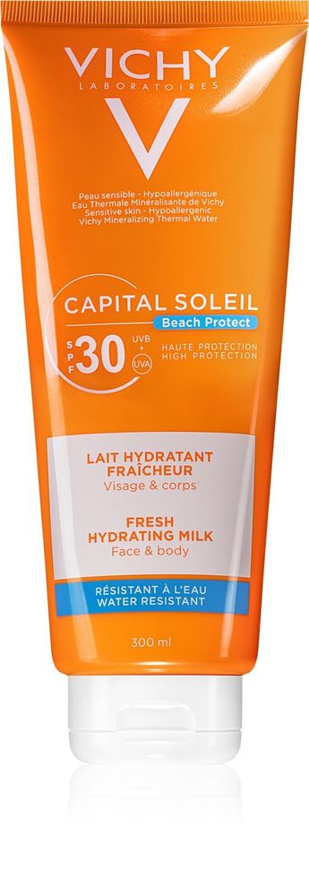 Vichy увлажняющий и защитный лосьон для лица и тела SPF 30 Capital Soleil Beach Protect