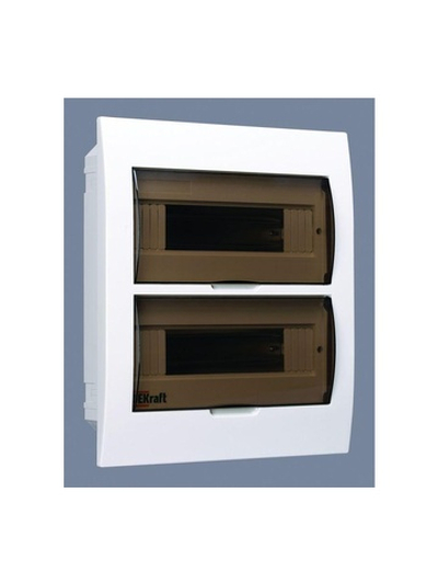 Корпус встраиваемый ЩРВ-П-24 35х30х10 24мод. IP41 пластик. DEKraft 31006DEK