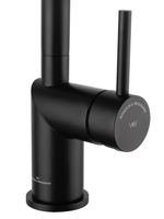 Смеситель для кухни с выдвижным изливом WONZON & WOGHAND, Черный матовый (WW-6018-MB)