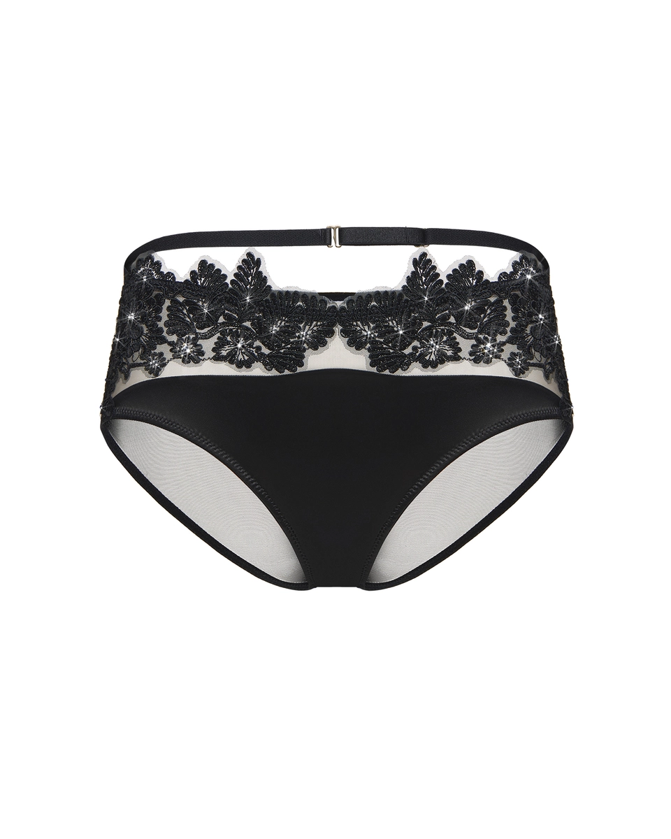 трусы Kiara black crystal черные