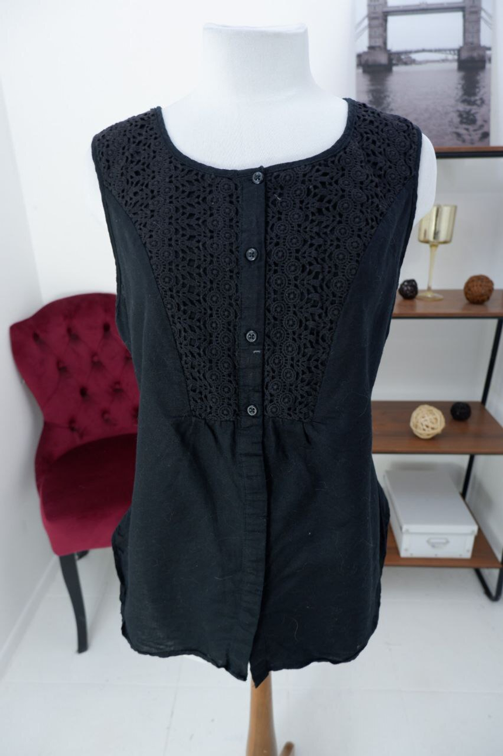 Топ Croft&Barrow из льна и хлопка 52 размер