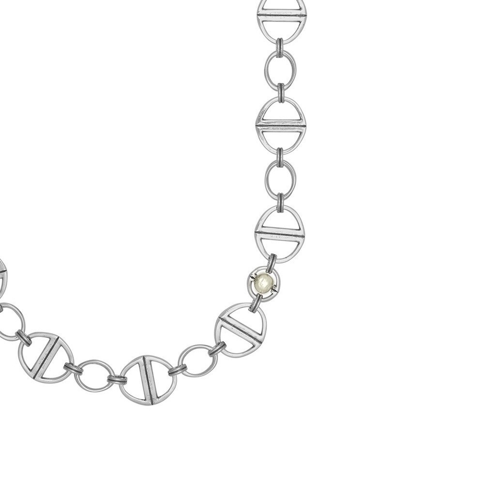 Колье Ciclon Fabulosa с жемчугом Swarovski и серебряным покрытием B211804-40 BW/S