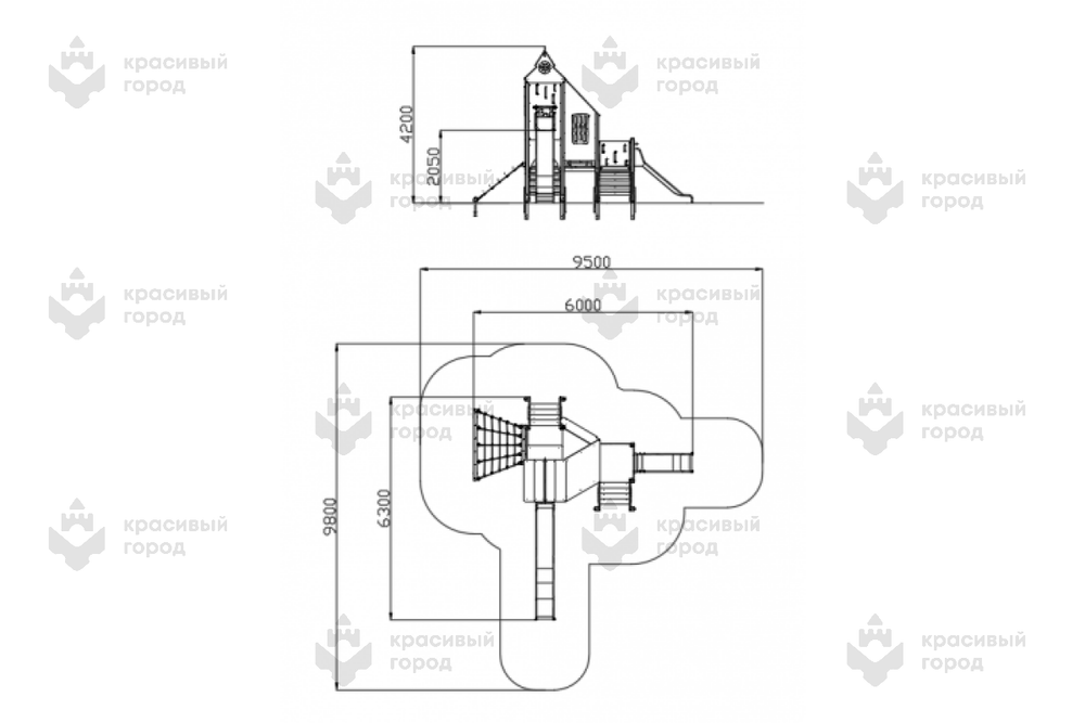 Игровой комплекс Небесное дерево мини