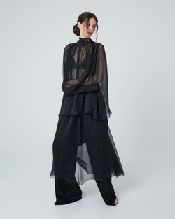 Брюки прямого кроя из вискозы Берберри черный