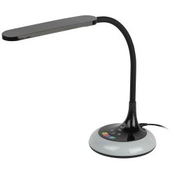 Настольный светильник ЭРА NLED-481-10W-BK светодиодный с RGB ночником черный | Светодиодные настольные лампы