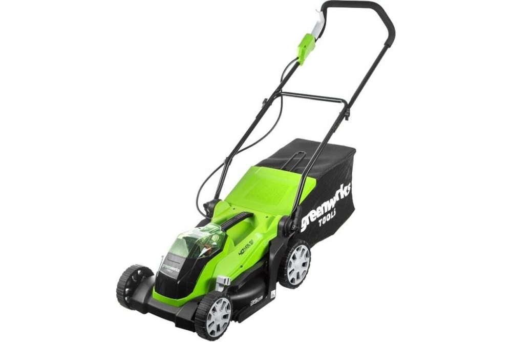 Газонокосилка аккумуляторная 40V Greenworks G40LM35 35см 40л 13.7кг без АКБ и ЗУ