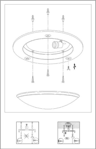Настенно-потолочный светильник Lucide Basic 07104/30/31