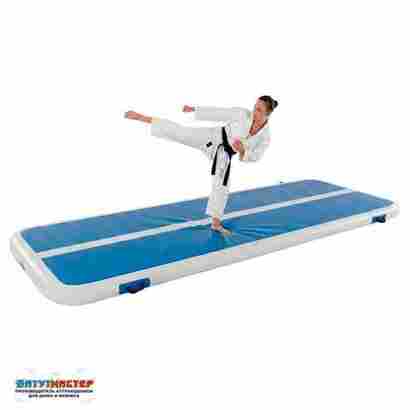 Надувной мат (дорожка) для тхэквондо, акробатики, гимнастики 6×2×0,1 м