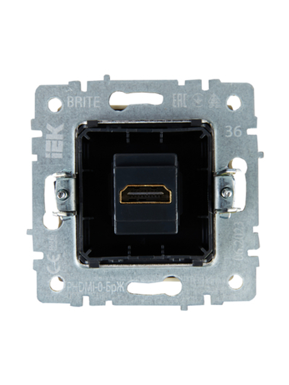 BRITE Розетка HDMI РHDMI-0-БрЖ жемчуг IEK