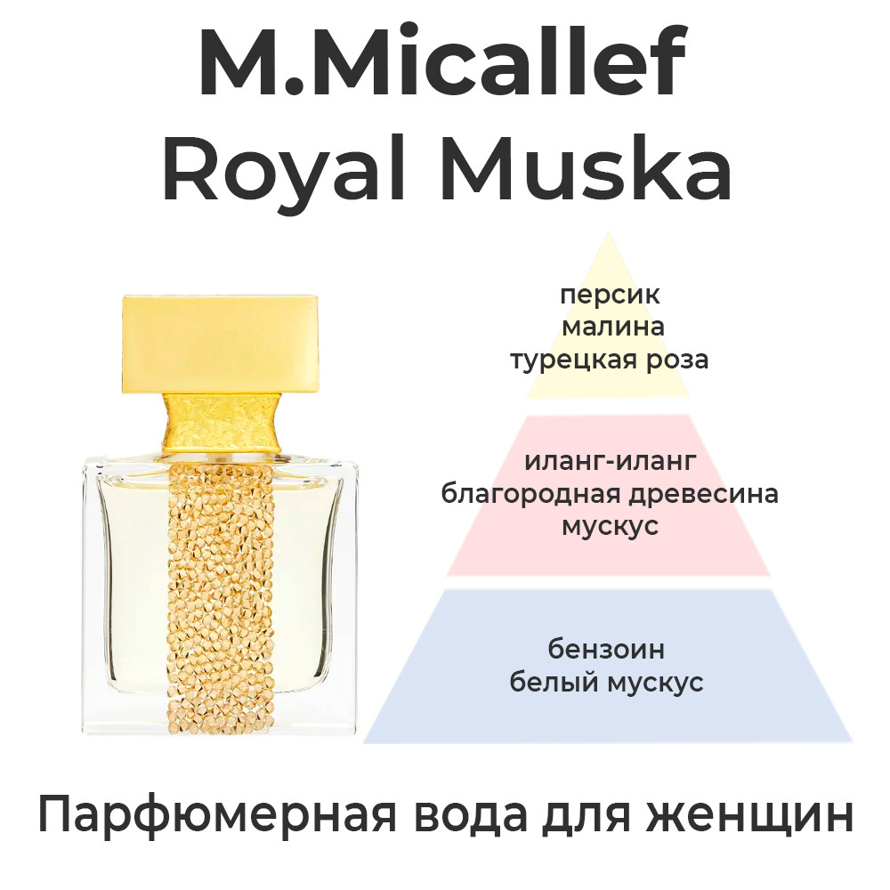 Royal Muska M.Micallef — утонченный, волнующий аромат для женщин. Описание аромата