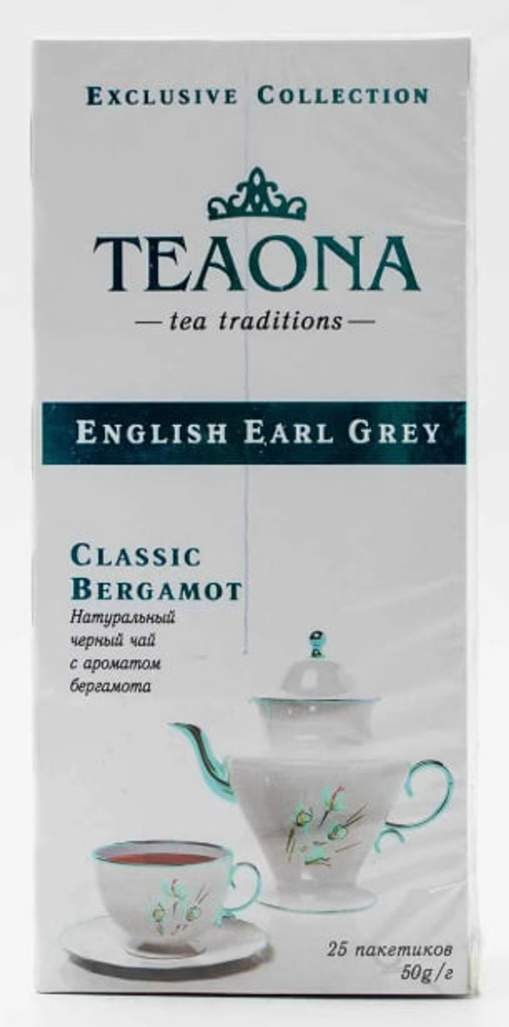 Чай черный мелкий с ароматом бергамота " Тиона  Инглиш Эрл Грей " 25 пакет