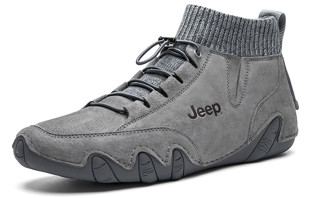Jeep Martin Boots Men"s High top Gray