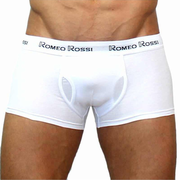 Мужские трусы боксеры белые Romeo Rossi RR365-1 Boxer Brief
