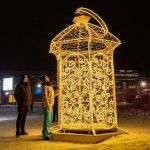 Уличный светодиодный фонарь - теплое освещение