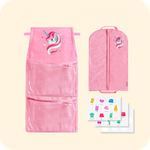 Набор для детского сада: кармашек, чехол, наклейки. Единорожек