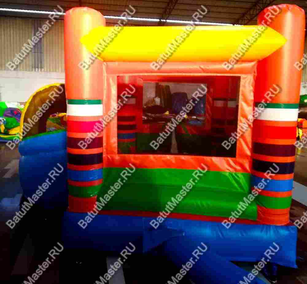 Детский надувной батут "Мир радости" 3,5*3*2,2 м