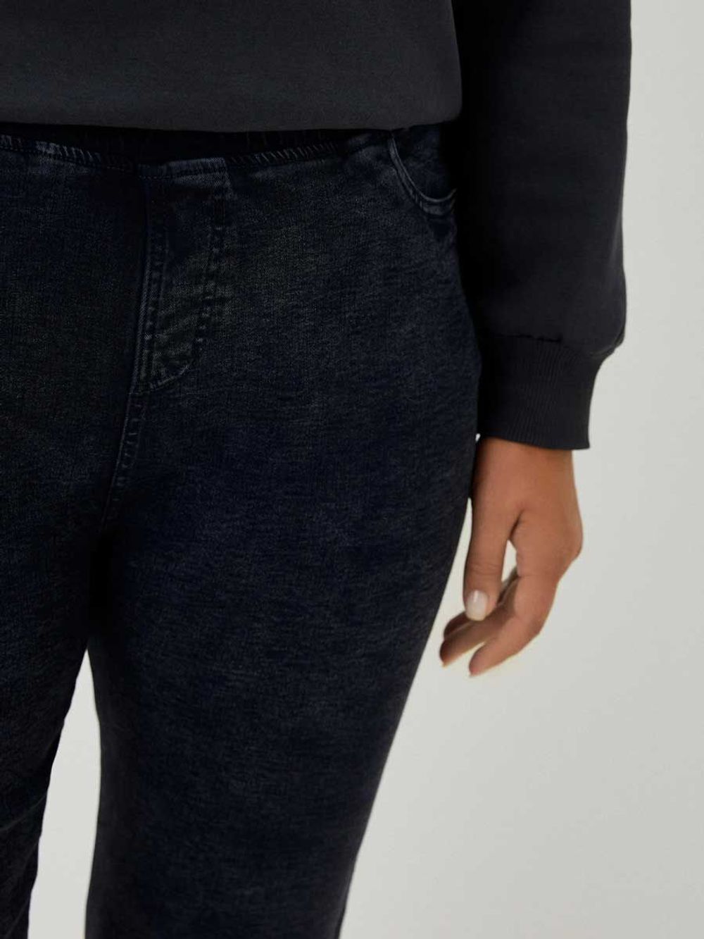 Джеггинсы утепленные больших размеров