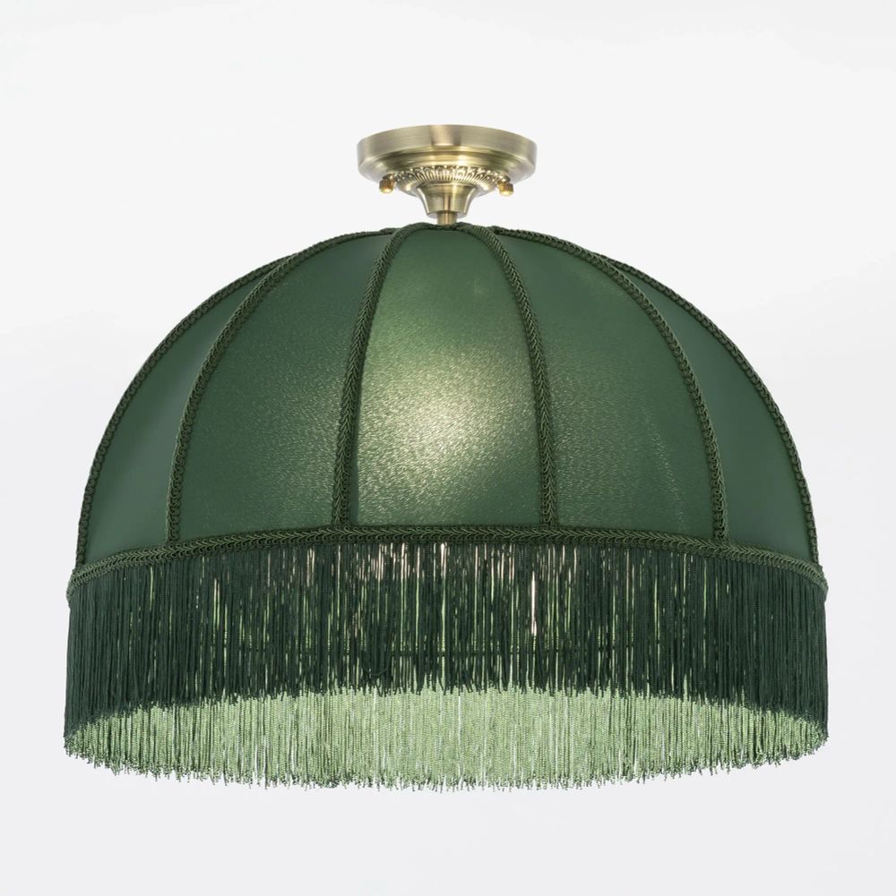 Citilux Базель CL407032 Подвесной светильник бронза с зелёным абажуром