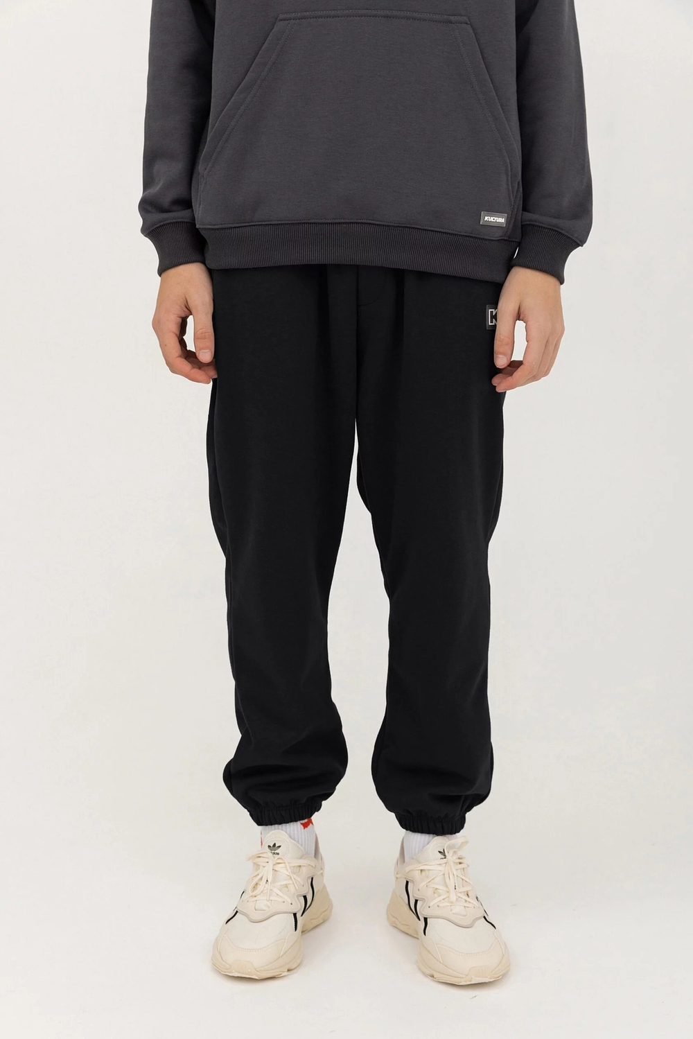 Трикотажные брюки KUL'TURA Oversize Basic чёрный