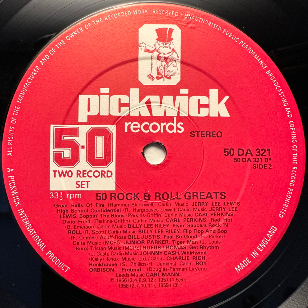 Сборник 50 Rock & Roll Greats 2LP (Англия)