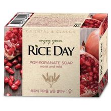 Мыло туалетное Lion с экстрактом граната и пиона Rice Day Soap 100 г