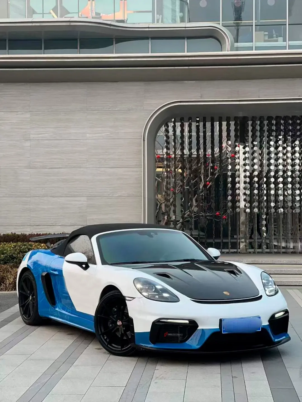 Карбоновый капот в стиле GT3RS для Porsche Cayman/Boxster 981 2013-2016 Порше