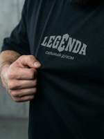 Футболка оверсайз хлопковая черная Legenda Величайший Геркулес