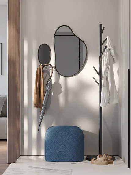 Вешалка напольная forsty, 173 см, черная