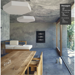 Светильник LED ЭРА Geometria SPO-122-W-40K-066 Hexagon 66Вт 4000К 5300Лм IP40 800*800*80 белый подвесной | Декоративные светильники Geometria